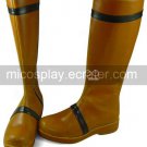 Brown Round Toe Mid-Calf Length PU Lolita Boots