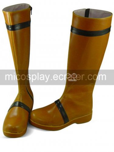 Brown Round Toe Mid-Calf Length PU Lolita Boots