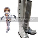 Card Captor Sakura Kinomoto Sakura Silver Faux Leather 1 15'' High Heel
