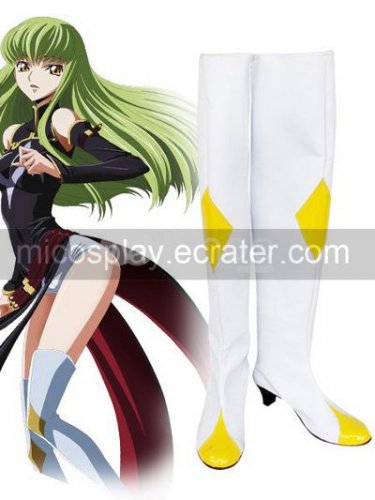 Code Geass C.C. Imitated Leather Rubber Cosplay Shoes