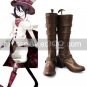 Coffee 2 Heel Mephisto Ao no Exorcist Faux Leather Cosplay Shoes