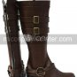 Coffee 2 Heel Mephisto Ao no Exorcist Faux Leather Cosplay Shoes