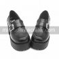 3 Chunky Heel Black PU Lolita Shoes