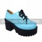 3 Chunky Heel Platform Black PU Lolita Shoes