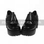 3 Chunky Heel Platform Black PU Lolita Shoes with Velcro