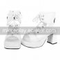 3 Cone Heel Black Patent Lolita Sandals