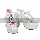 3 Cone Heel PU Lolita Shoes with Ribbon