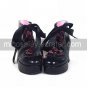 3 Cone Heel PU Lolita Shoes with Ribbon