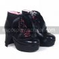 3 Cone Heel PU Lolita Shoes with Ribbon