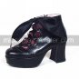 3 Cone Heel PU Lolita Shoes with Ribbon