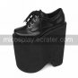 8.5 Super High Heel Platform Black PU Lolita Shoes
