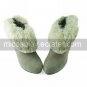 Beige Suede Upper Faux Fur 9cm High Heel Classic Lolita Boots
