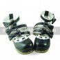 Black and White PU Leather 6.5cm Wedge Sweet Lolita Shoes
