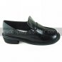 Black PU Leather 2cm Flat School Lolita Shoes