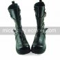 Black PU Leather 4cm Platform Punk Lolita Shoes