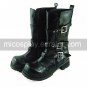 Black PU Leather 4cm Platform Punk Lolita Shoes