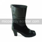 Black PU Leather 6.3cm High Heel Casual Lolita Boots