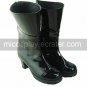 Black PU Leather 6.3cm High Heel Casual Lolita Boots