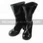Black PU Leather 6.3cm High Heel Casual Lolita Boots