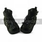 Black PU Leather 6cm High Heel High-cut Punk Lolita Shoes