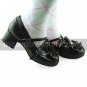 Chocolate PU Leather 4.5cm High Heel School Lolita Shoes
