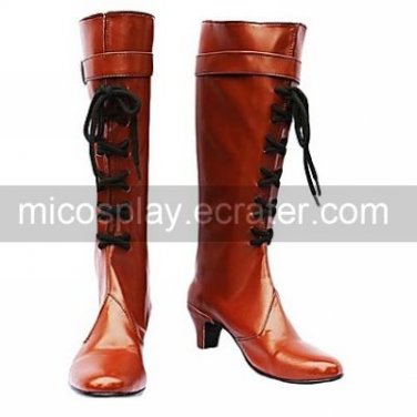 Cosplay Boots Inspired by 11eyes Misuzu Kusakabe Brown