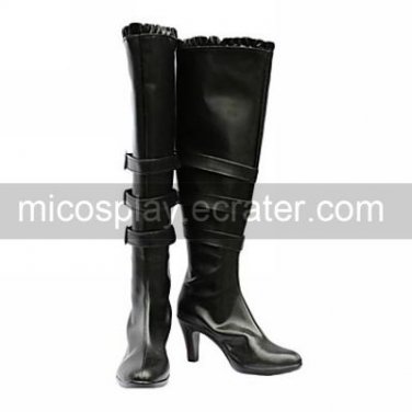 Cosplay Boots Inspired by Chobits-Black Chii Freya