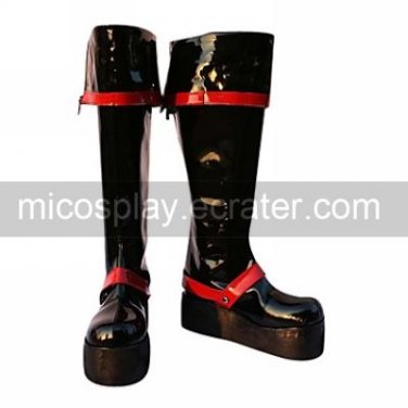 Cosplay Boots Inspired by D.Gray-man Kanda Yuu &acirc;�&cent; Black and Red VER.