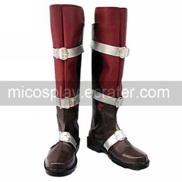Cosplay Boots Inspired by Final Fantasy Lightning Red Black