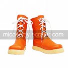 Cosplay Boots Inspired by Final Fantasy Yuffie Kisarag Orange PU Leather