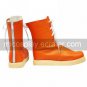 Cosplay Boots Inspired by Final Fantasy Yuffie Kisarag Orange PU Leather