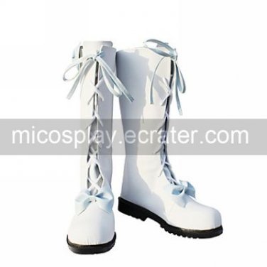 Cosplay Boots Inspired by Oreimo Black Cat Ruri Gokou White Lace up