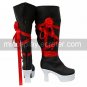 Cosplay Boots Inspired by Pandora Hearts Album VER. Oz Vessalius Red Ribbon Black