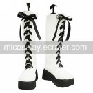 Cosplay Boots Inspired by Reborn! Varia Belphegor White Lace-up