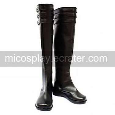 Cosplay Boots Inspired by Vocaloid Hagane Miku Black