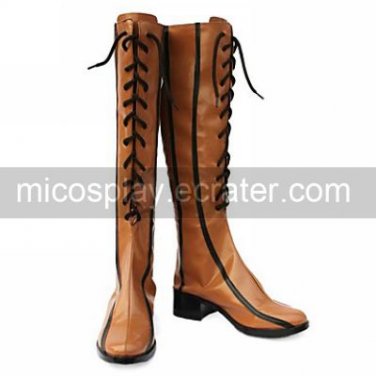 Cosplay Boots Inspired by Vocaloid Kagamine Len Yellow Lace-up