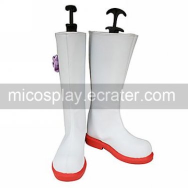Cosplay Boots Inspired by Vocaloid Meiko Red Sole White
