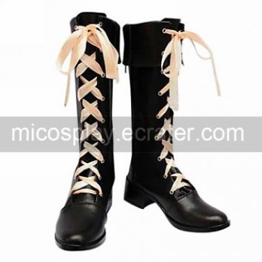 Cosplay Boots Inspired by Vocaloid Miki Black ''love is war'' VER.
