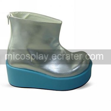 Cosplay Boots Inspired by Vocaloid-Haku Silver