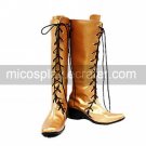 Cosplay Boots Inspired by Vocaloid-Miku Brown Lace-up