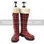 Cosplay Shoes Inspired by Black Butler Ciel Phantomhive Red Cloth Plaid Pattern