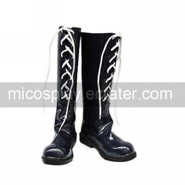 Cosplay Shoes Inspired by Final Fantasy Yuna Black Lace-up
