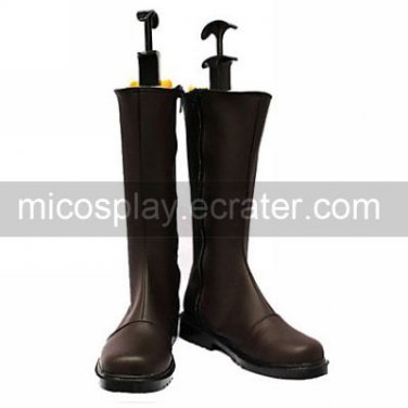 Cosplay Shoes Inspired by Hakuoki Saito Hajime Dark Brown