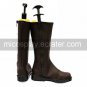 Cosplay Shoes Inspired by Hakuoki Saito Hajime Dark Brown