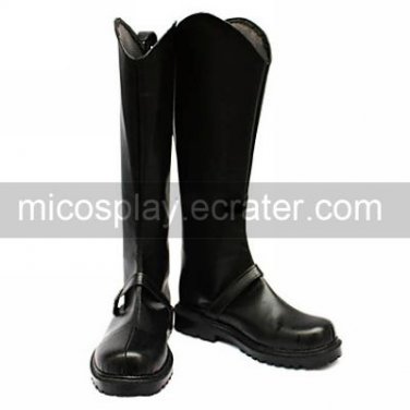 Cosplay Shoes Inspired by Hakuoki Shiranui Kyou Black PU Leather
