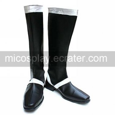 Cosplay Shoes Inspired by Vocaloid Kaito Black PU Leather