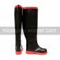 Cosplay Shoes Inspired by Vocaloid Teto Red Sole Black PU Leather