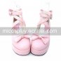 Cute 2.5 Cone Heel PU Lolita Shoes with Bow