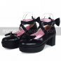 Cute 2.5 Cone Heel PU Lolita Shoes with Bow