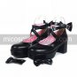 Cute 2.5 Cone Heel PU Lolita Shoes with Bow